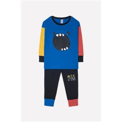 Пижама для мальчика Crockid К 1543 электрик + темная ежевика